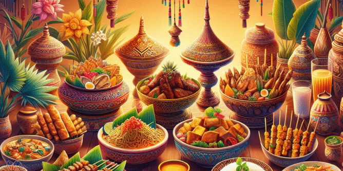 Eksplorasi Warisan Kuliner: Poster Makanan Tradisional Indonesia yang