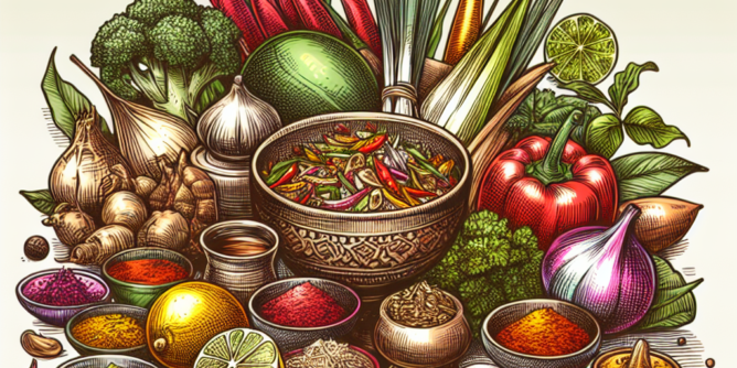 Keindahan Sketsa Makanan Tradisional Indonesia Menggugah Selera