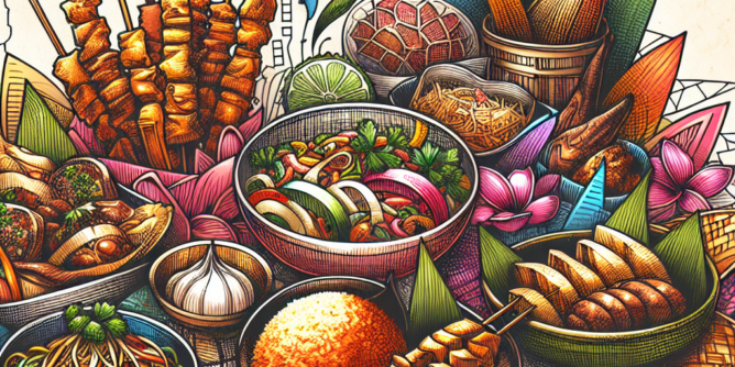 Keindahan Sketsa Makanan Indonesia dalam Seni Visual